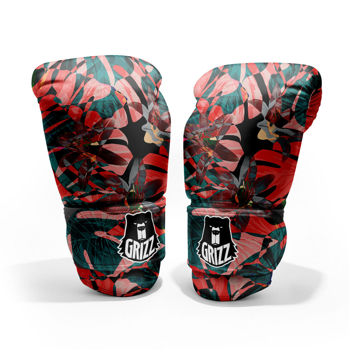 Flower Psychedelic Hawaiian Print Pro Boxing Glove