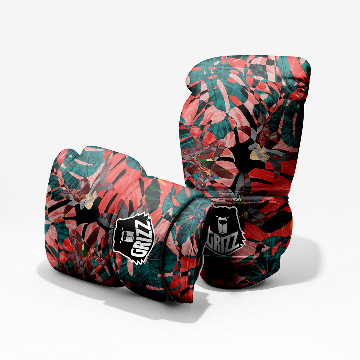 Flower Psychedelic Hawaiian Print Pro Boxing Glove