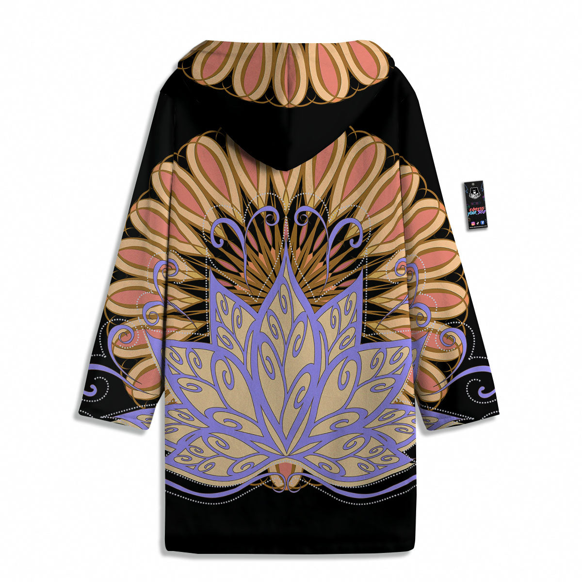 Flower Reiki Chakra Print Men's Windbreaker Jacket-grizzshop