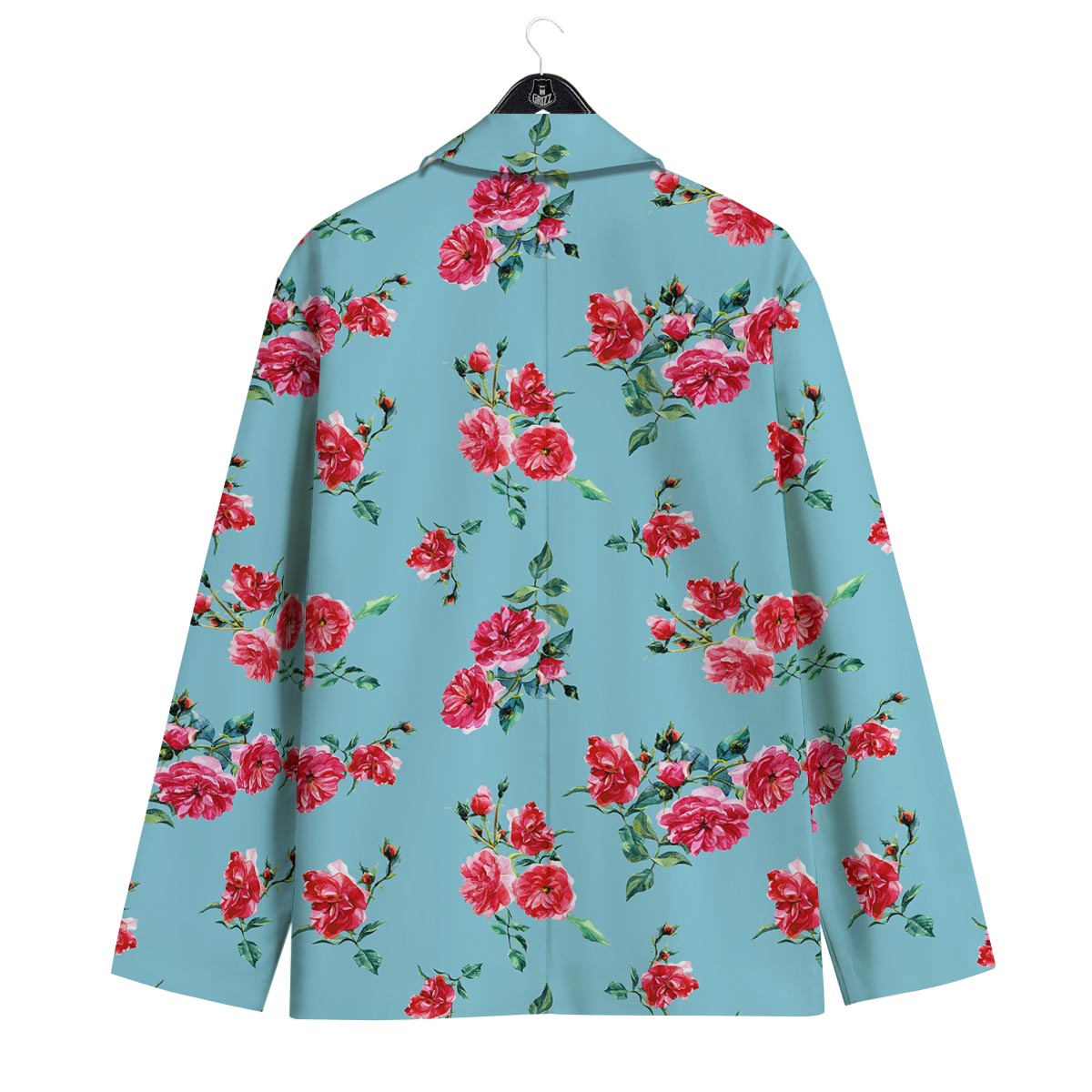 Flower Roses Floral Print Pattern Men's Sport Coat-grizzshop