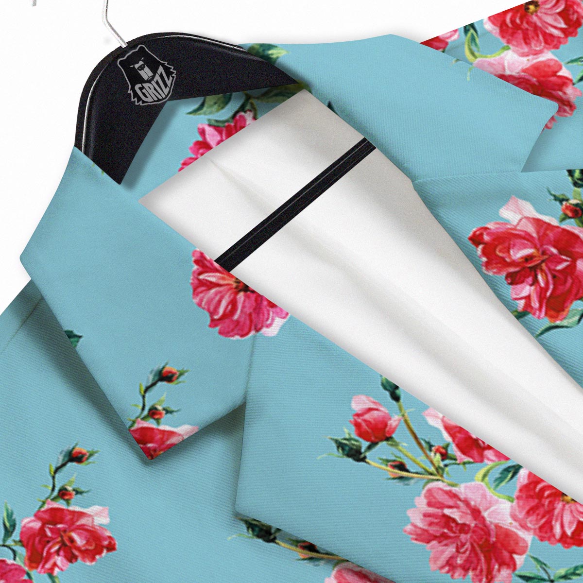 Flower Roses Floral Print Pattern Men's Sport Coat-grizzshop