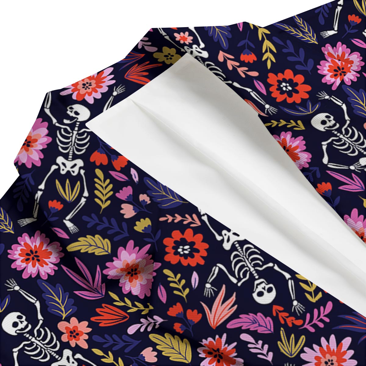 Flower Skeleton Men's Blazer-grizzshop
