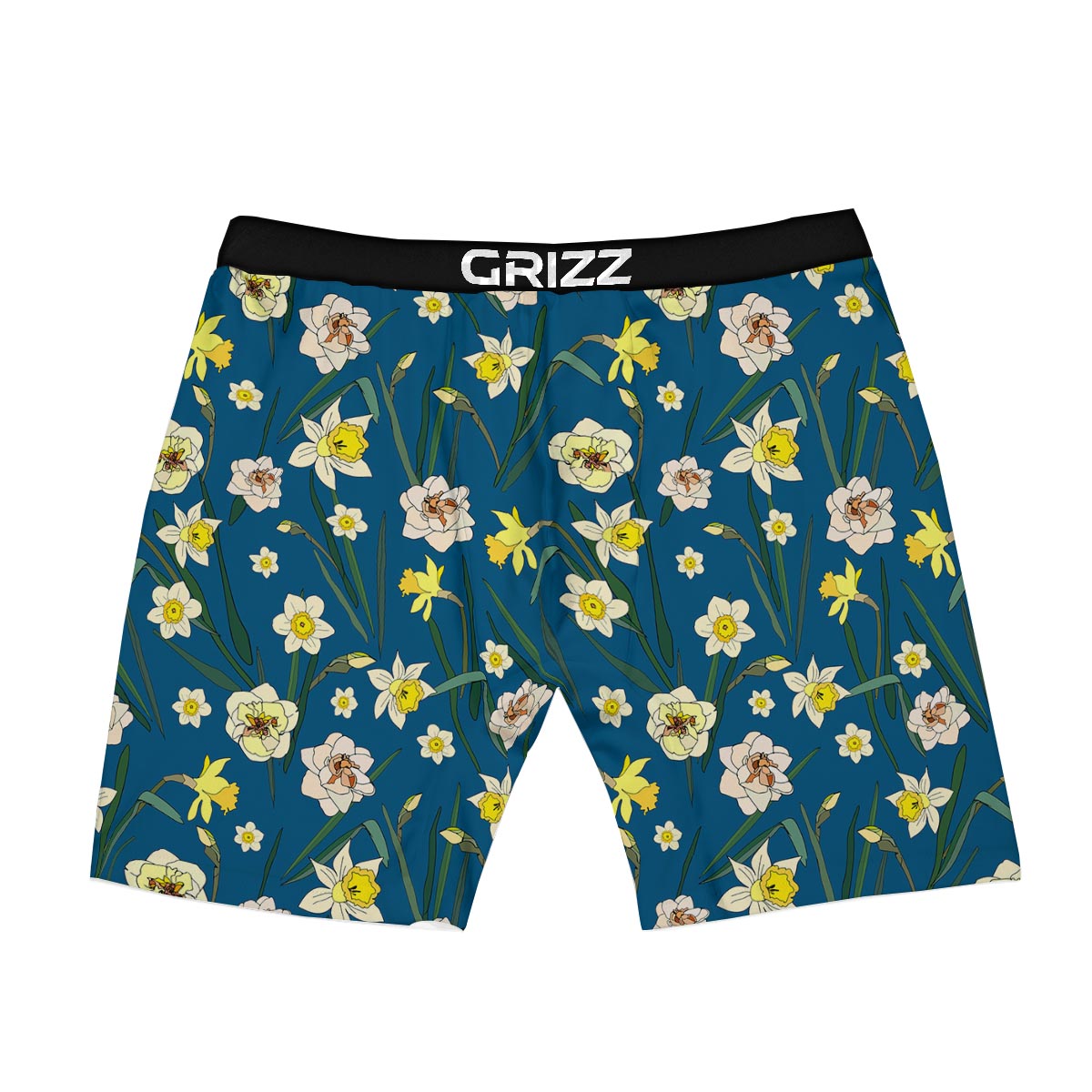Flower Spring Daffodil Print Pattern Boxer Briefs-grizzshop