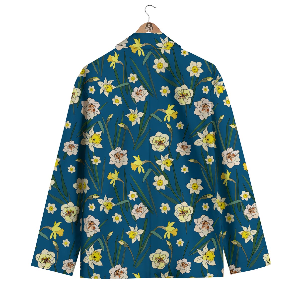 Flower Spring Daffodil Print Pattern Men's Blazer-grizzshop
