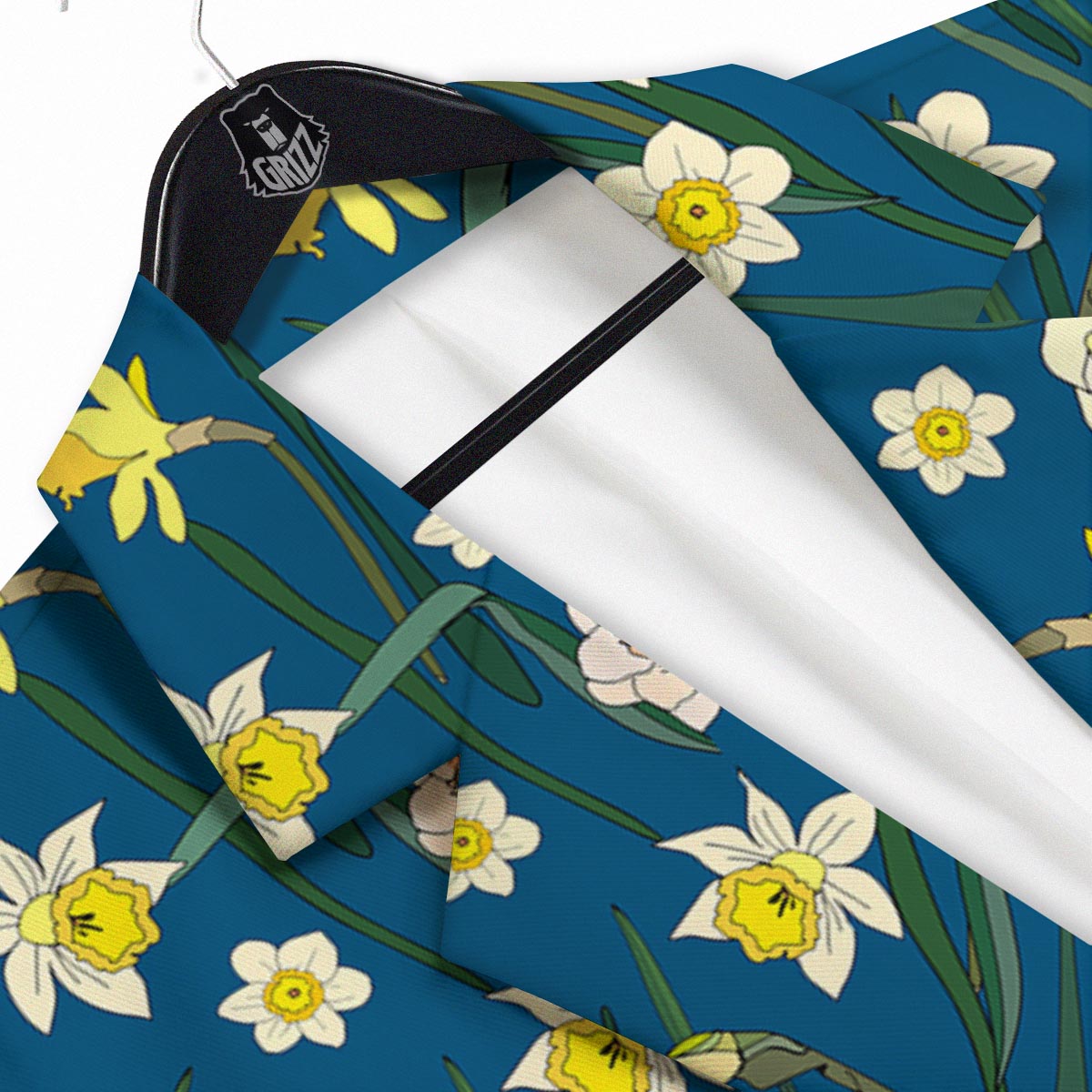 Flower Spring Daffodil Print Pattern Men's Sport Coat-grizzshop