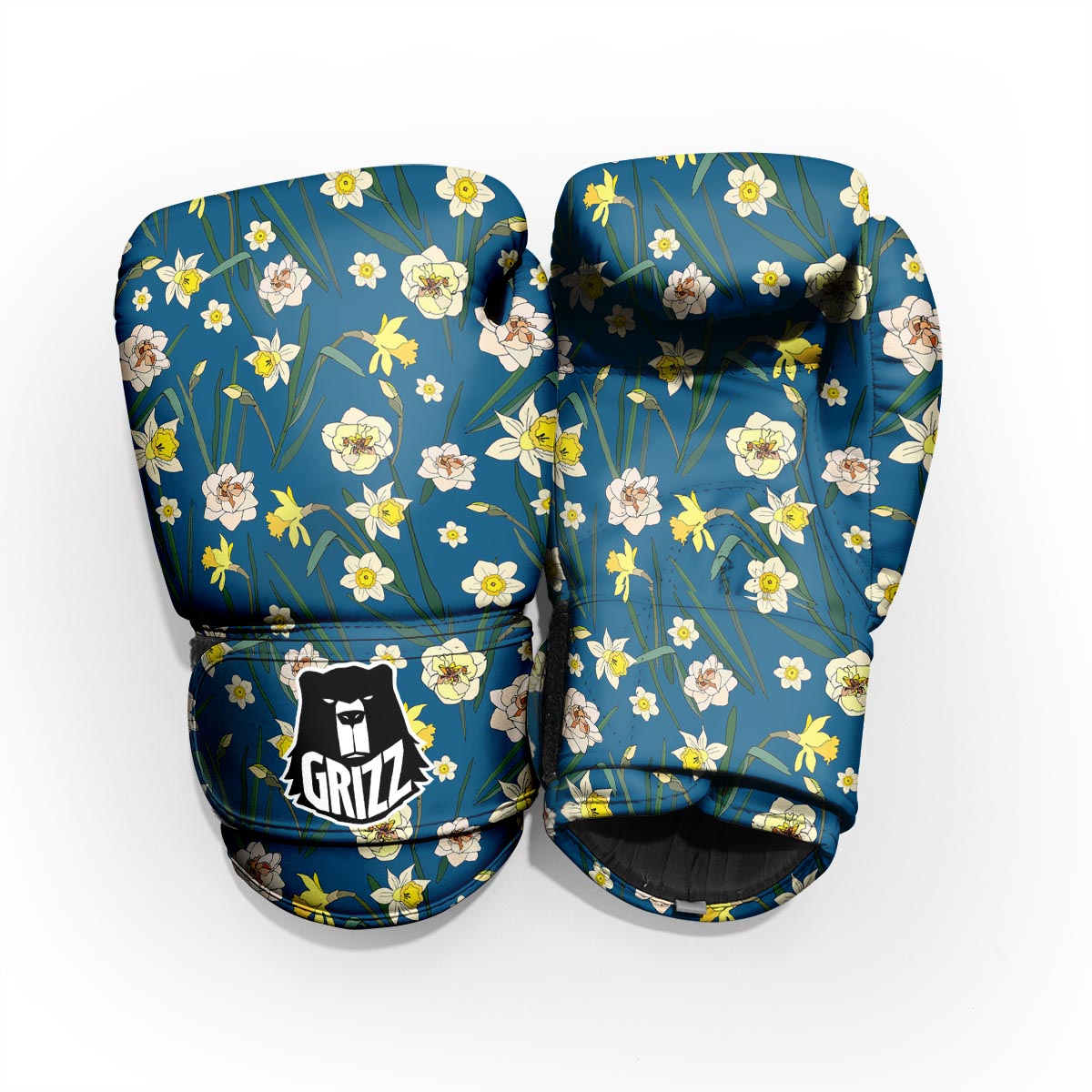 Flower Spring Daffodil Print Pattern Pro Boxing Glove