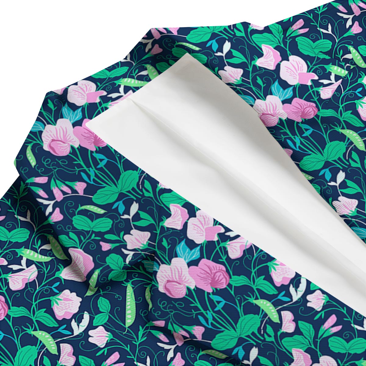 Flower Sweet Pea Print Pattern Men's Blazer-grizzshop