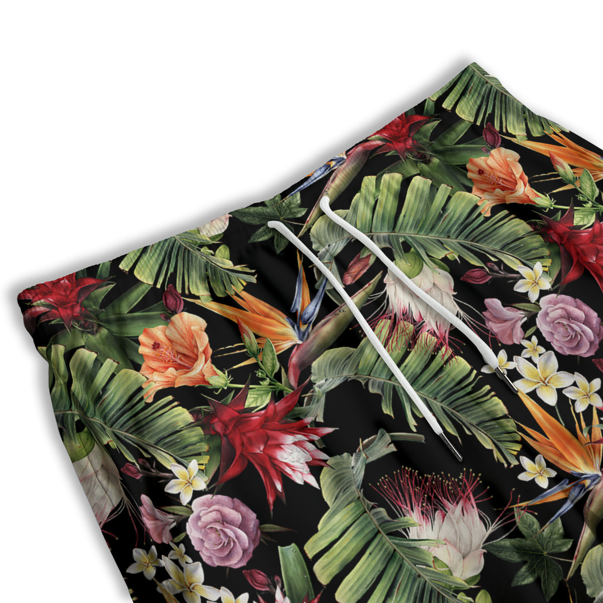 Flower Tropical Watercolor Print Pattern Men's Athletic Shorts-grizzshop