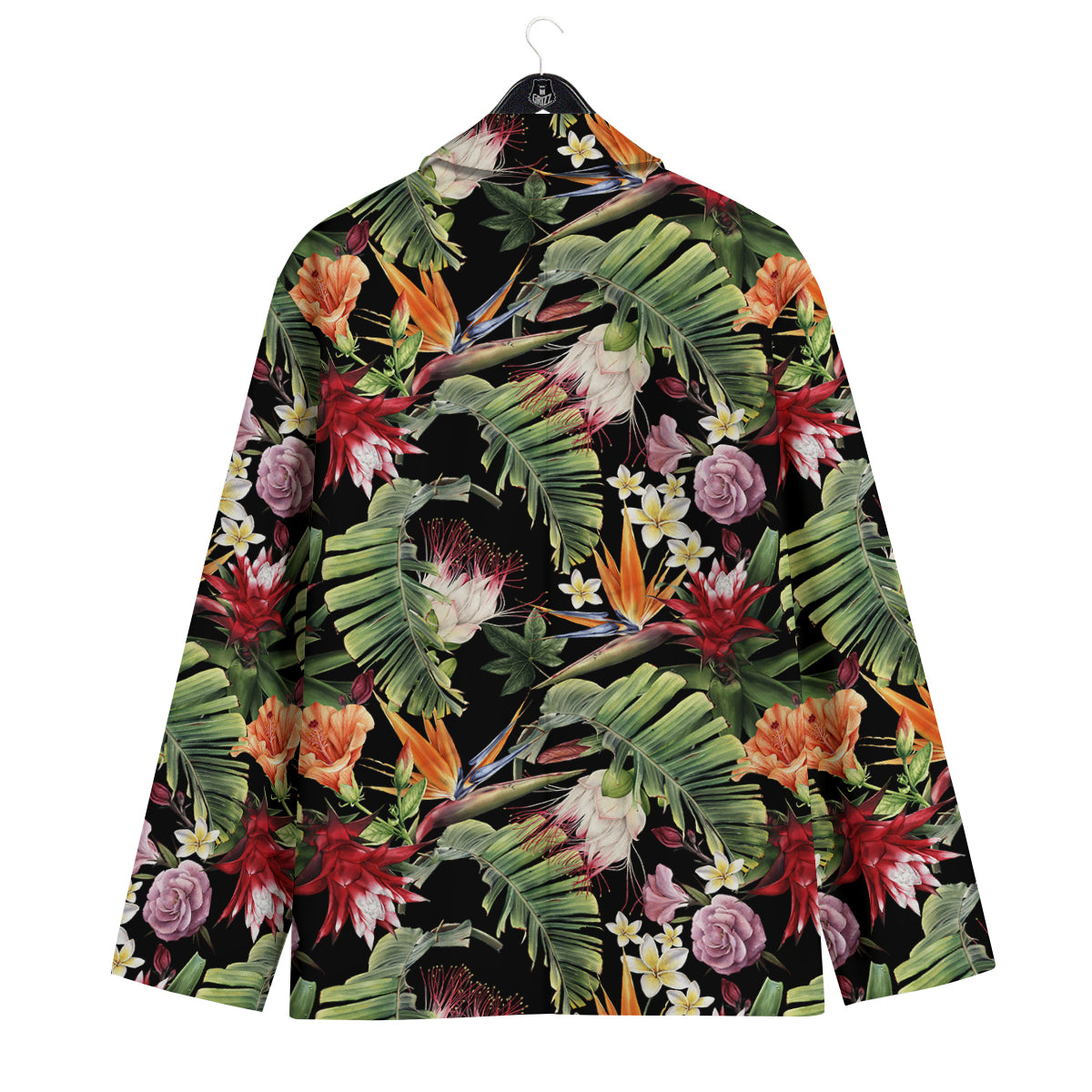 Flower Tropical Watercolor Print Pattern Men's Sport Coat-grizzshop