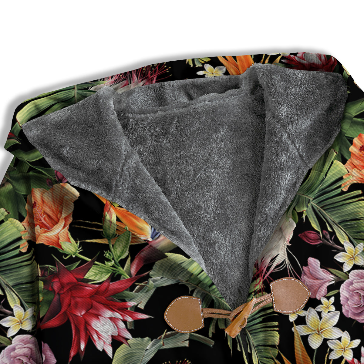 Flower Tropical Watercolor Print Pattern Men's Windbreaker Jacket-grizzshop