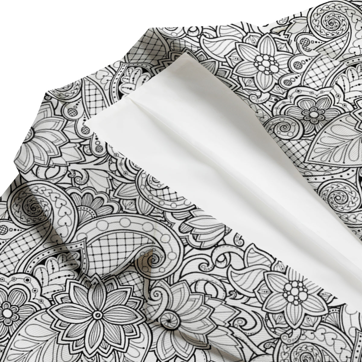 Flower Zentangle Print Pattern Men's Blazer-grizzshop