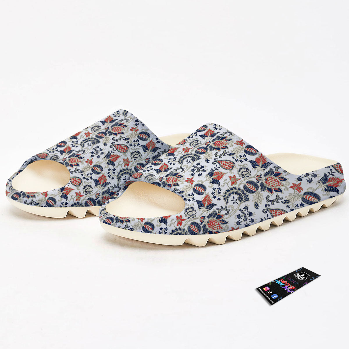 Flower Boho Paisley Print Pattern Sandals-grizzshop