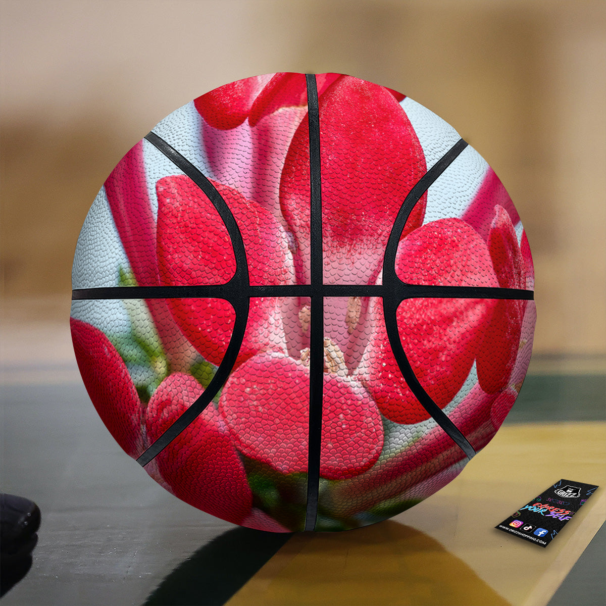 Flower Bouvardia Print Basketball