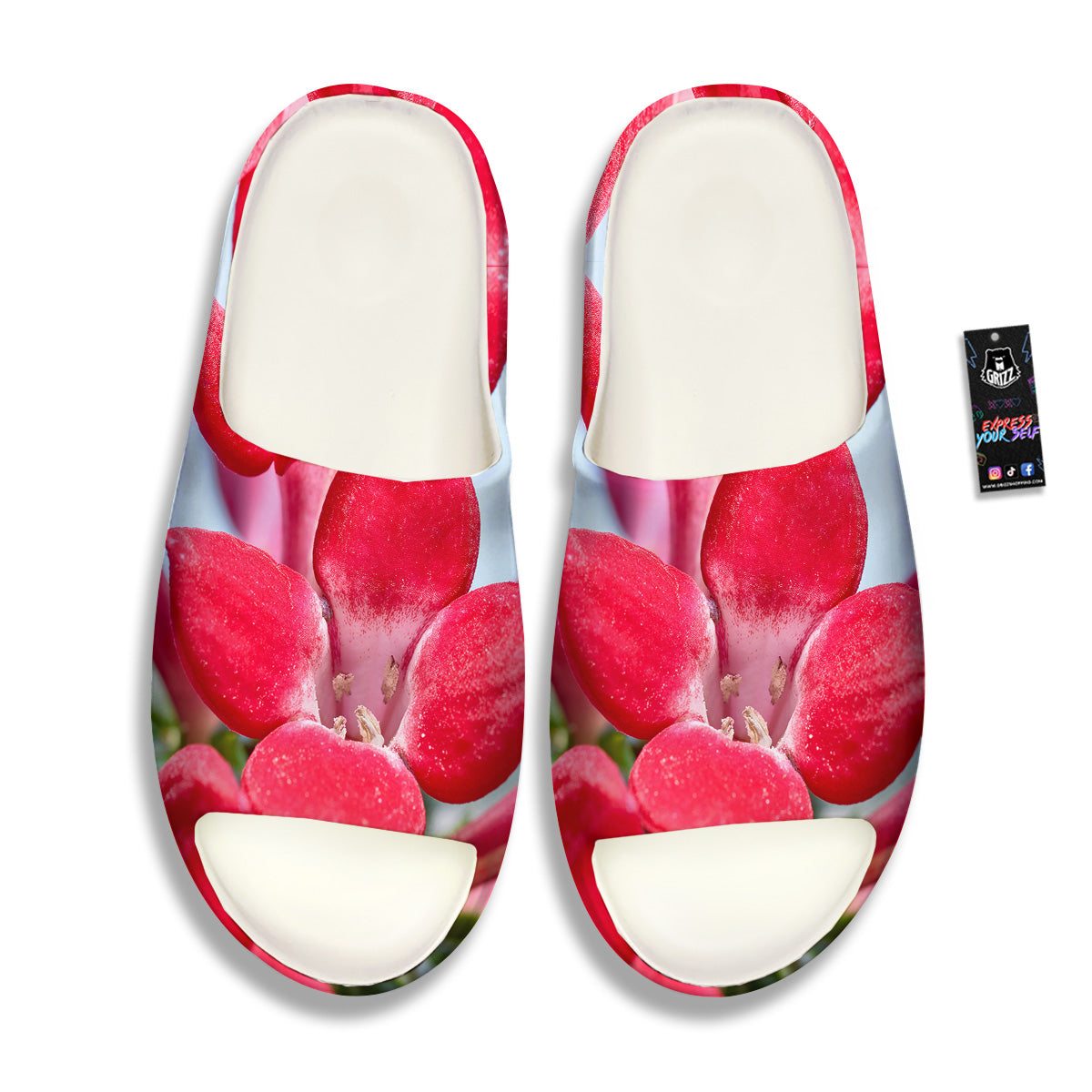 Flower Bouvardia Print Sandals