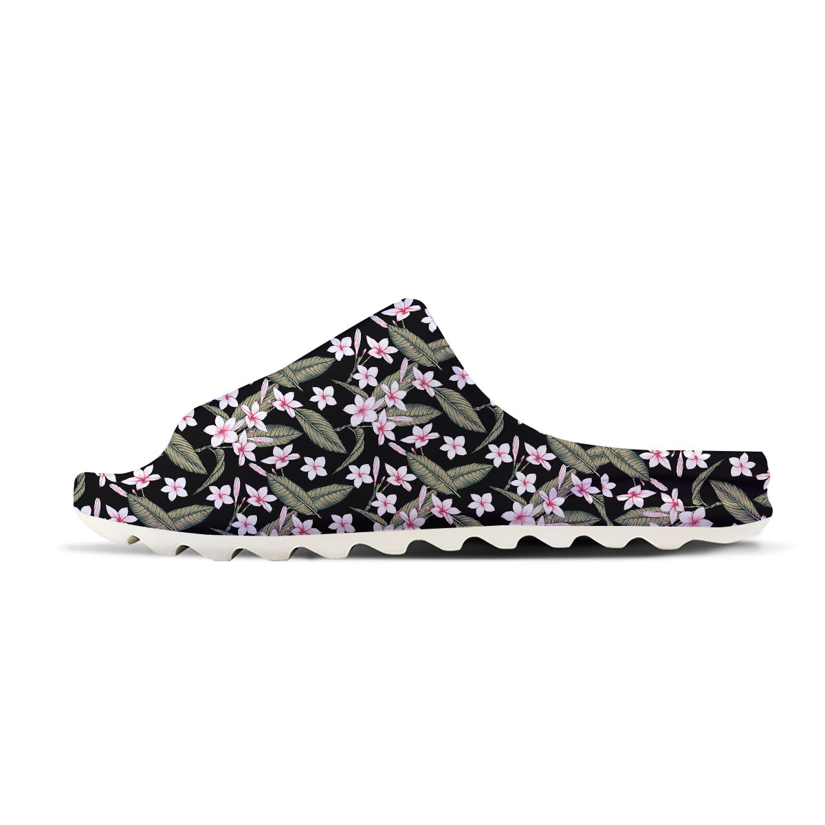 Flower Frangipani Print Pattern Sandals-grizzshop
