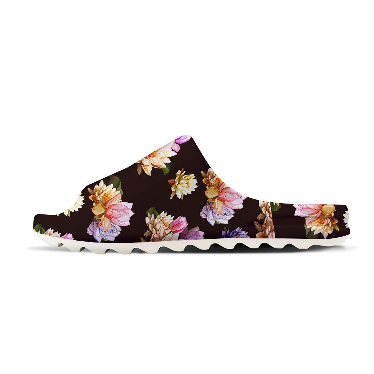 Flower Lotus Vintage Print Pattern Sandals-grizzshop