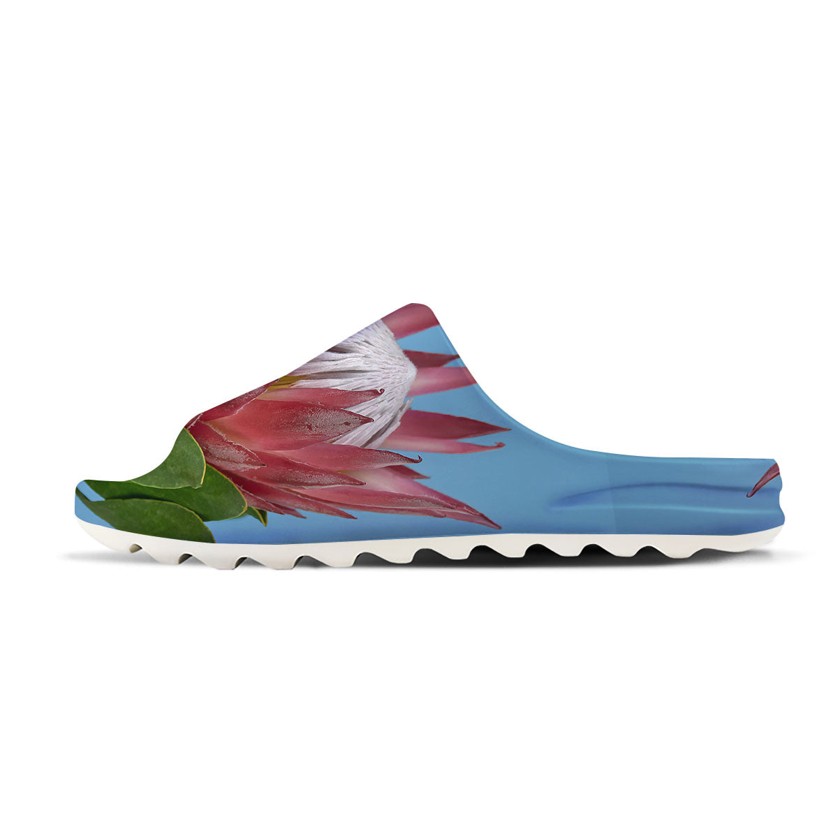 Flower Protea Print Sandals-grizzshop