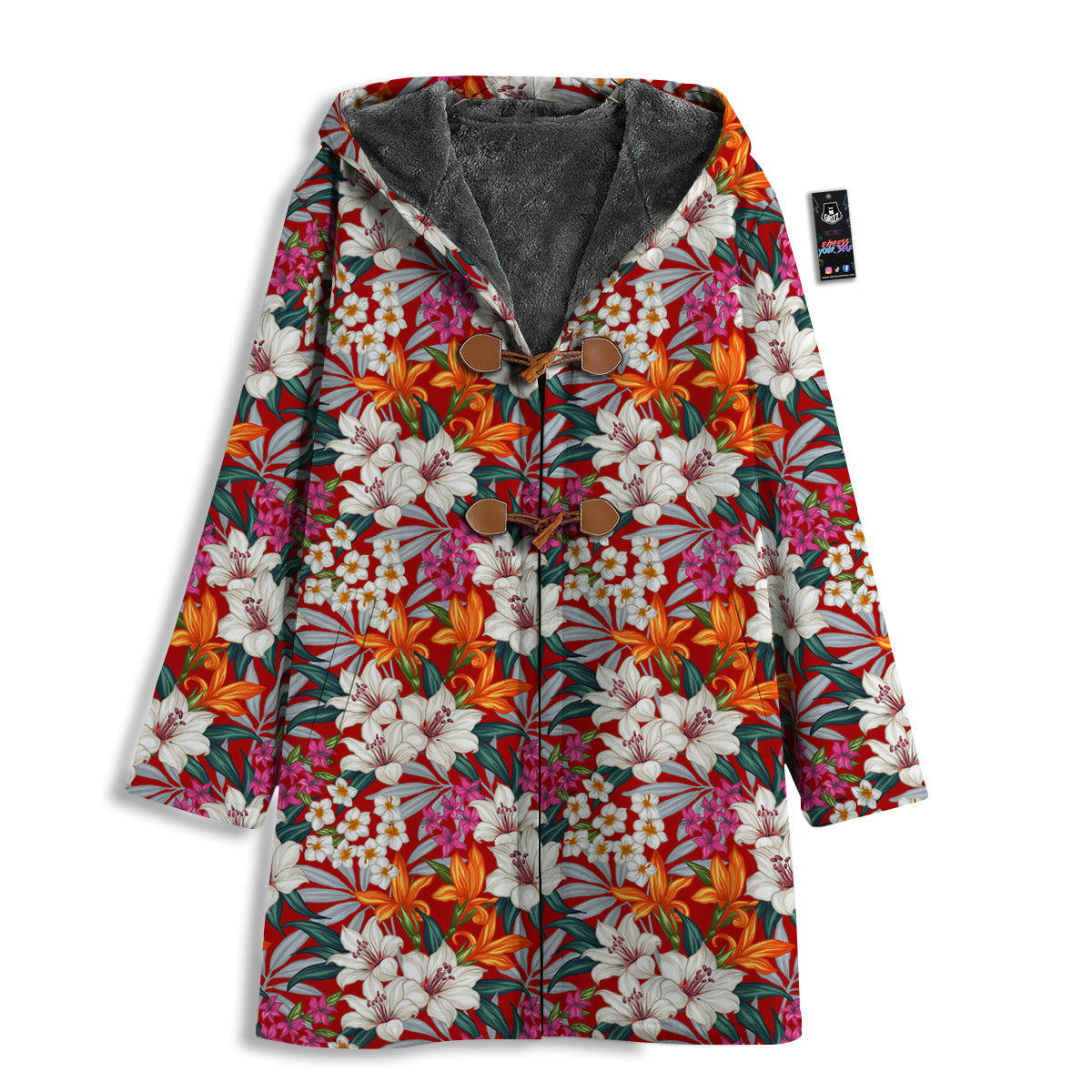 Flowers Aloha Hawaiian Print Pattern Men's Windbreaker Jacket-grizzshop