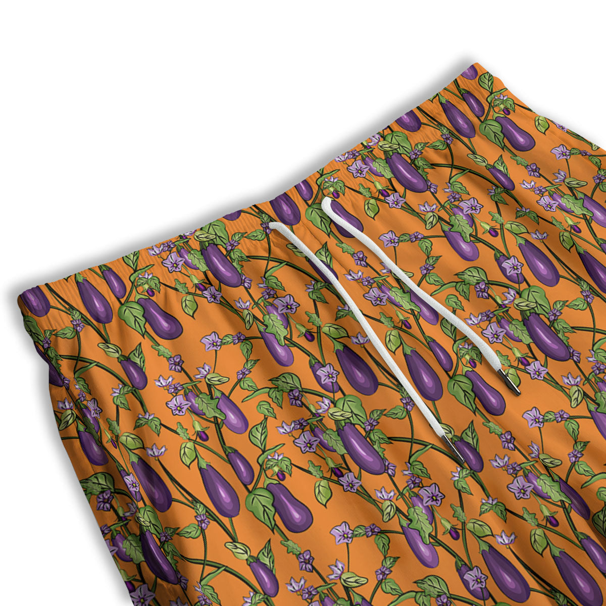 Fried Eggs Lime Green Print Pattern Men's Athletic Shorts