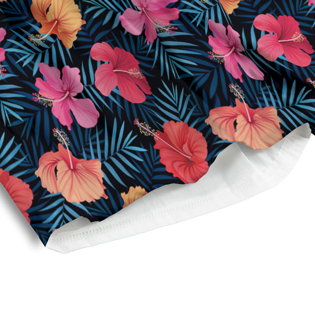 Fuji Mount And Cherry Blossom Print Men's Athletic Shorts