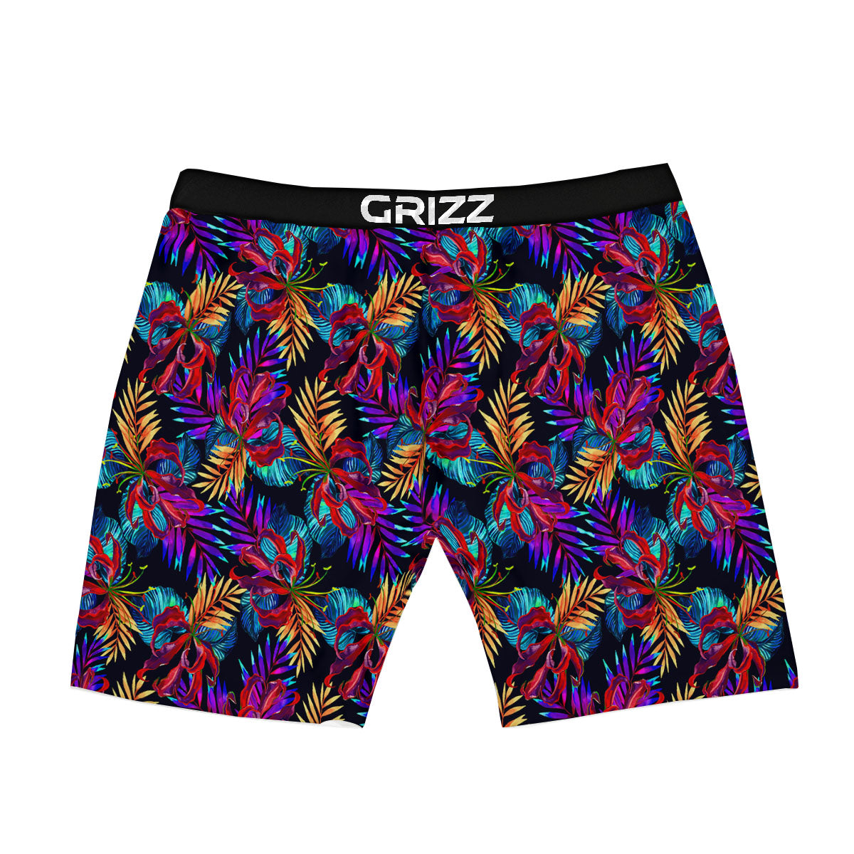 Flowers Hawaii Exotic Print Pattern Boxer Briefs-grizzshop
