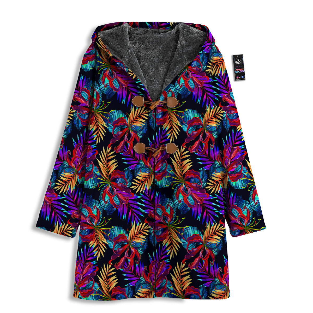 Flowers Hawaii Exotic Print Pattern Men's Windbreaker Jacket-grizzshop
