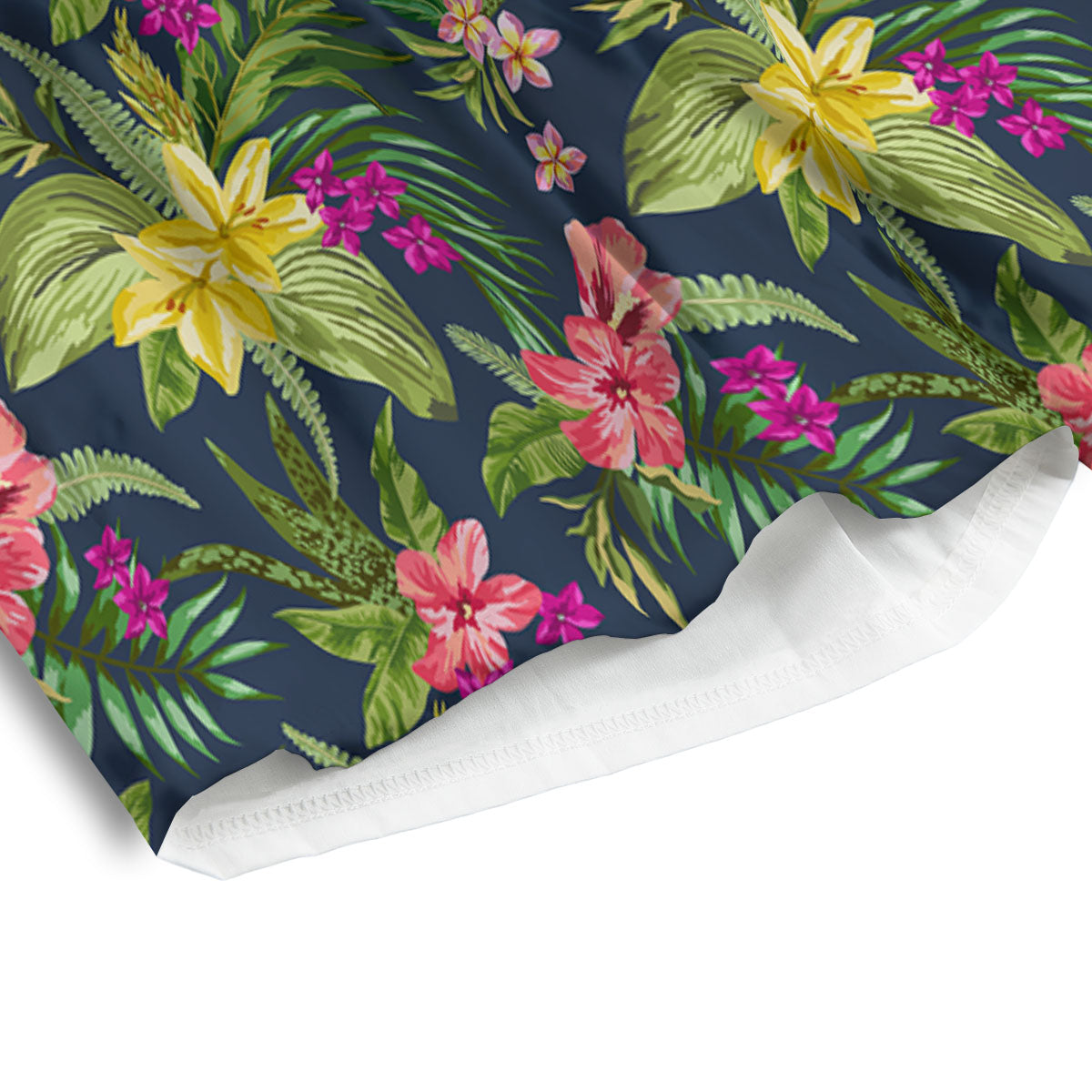 Flowers Hawaii Floral Print Pattern Men's Athletic Shorts