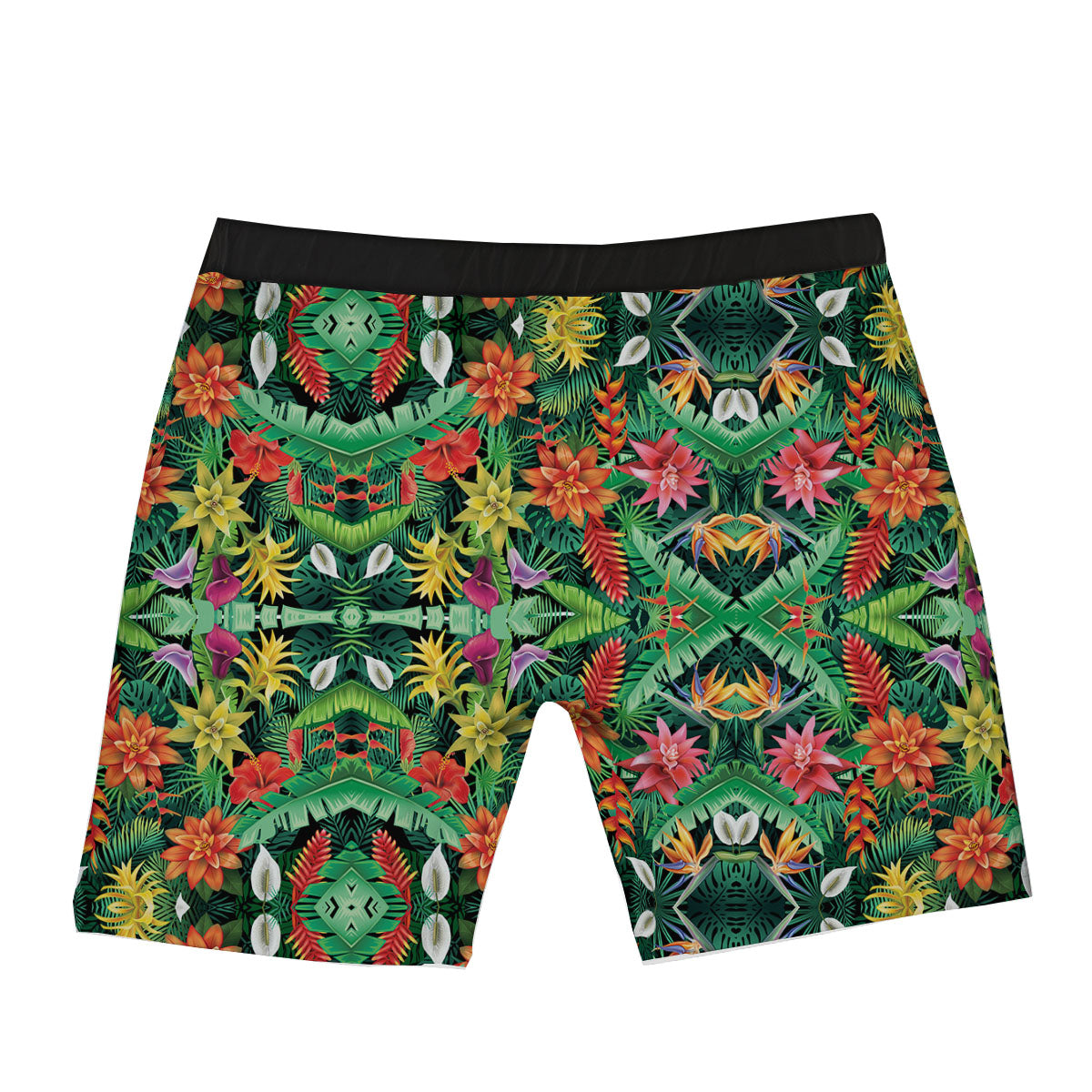 Flowers Hawaiian Floral Print Pattern Boxer Briefs-grizzshop
