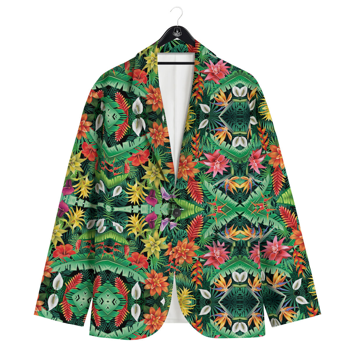 Flowers Hawaiian Floral Print Pattern Men's Sport Coat-grizzshop