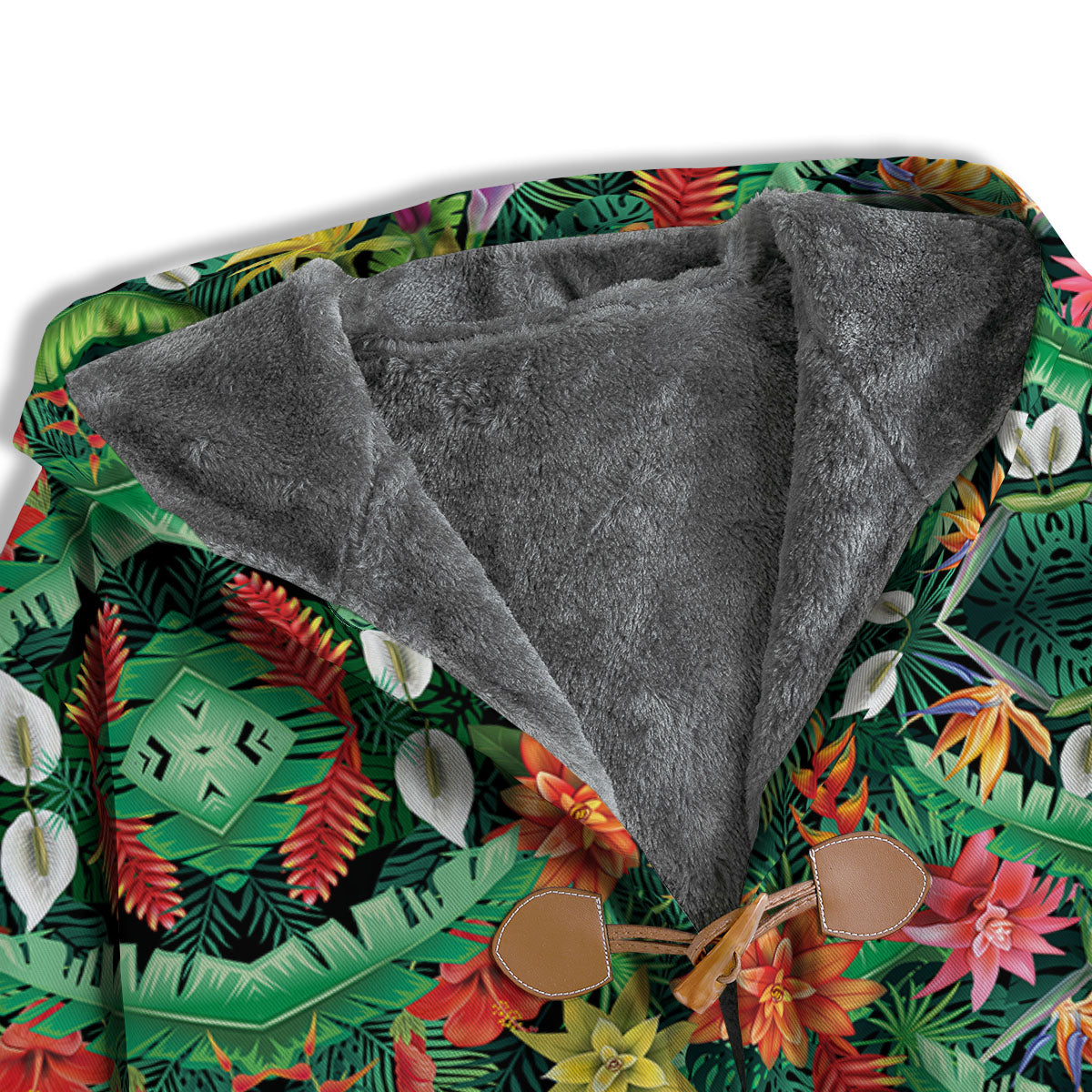 Flowers Hawaiian Floral Print Pattern Men's Windbreaker Jacket-grizzshop