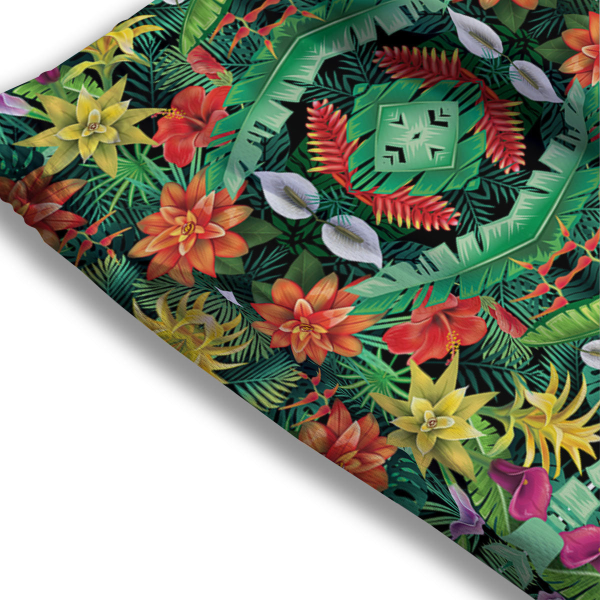Flowers Hawaiian Floral Print Pattern Mesh Shorts