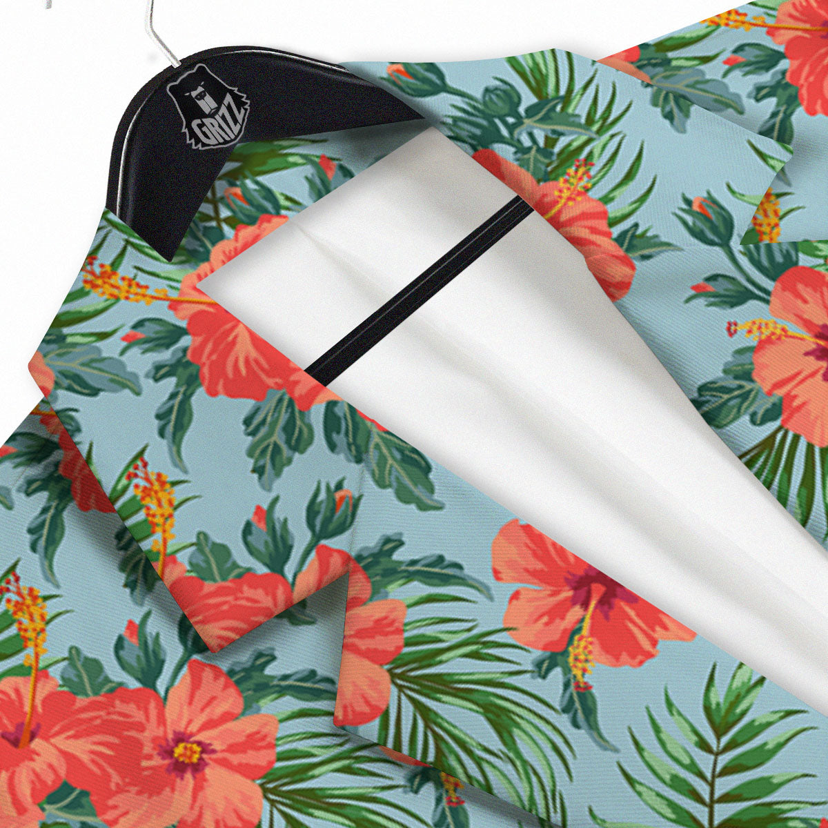 Flowers Hawaiian Hibiscus Print Pattern Men's Sport Coat-grizzshop