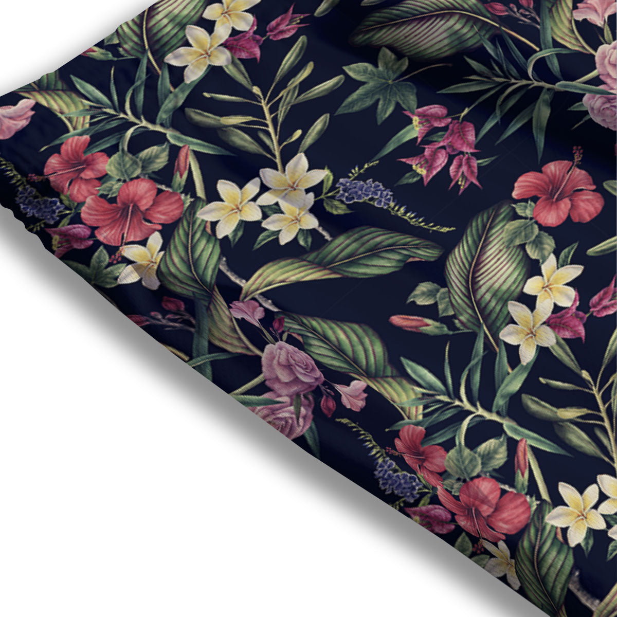 Flowers Hawaiian Tropical Print Pattern Mesh Shorts