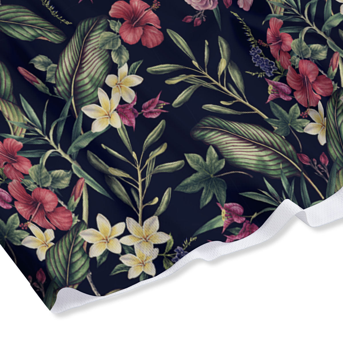 Flowers Hawaiian Tropical Print Pattern Mesh Shorts