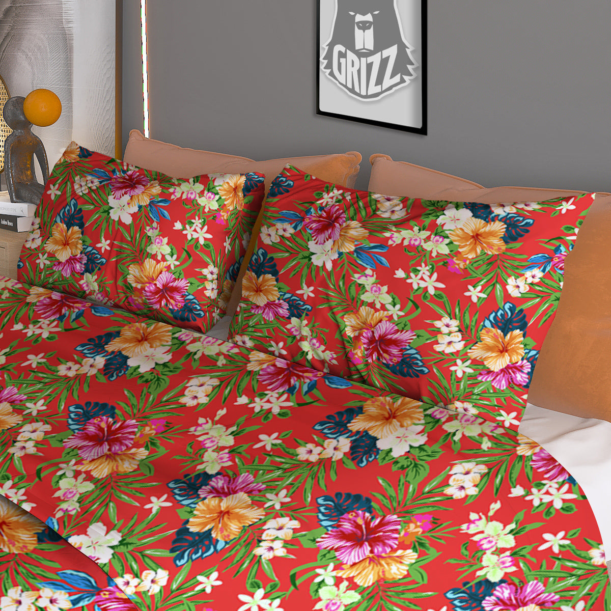 Fox With Glasses Print Pattern Duvet Cover Bedding Set
