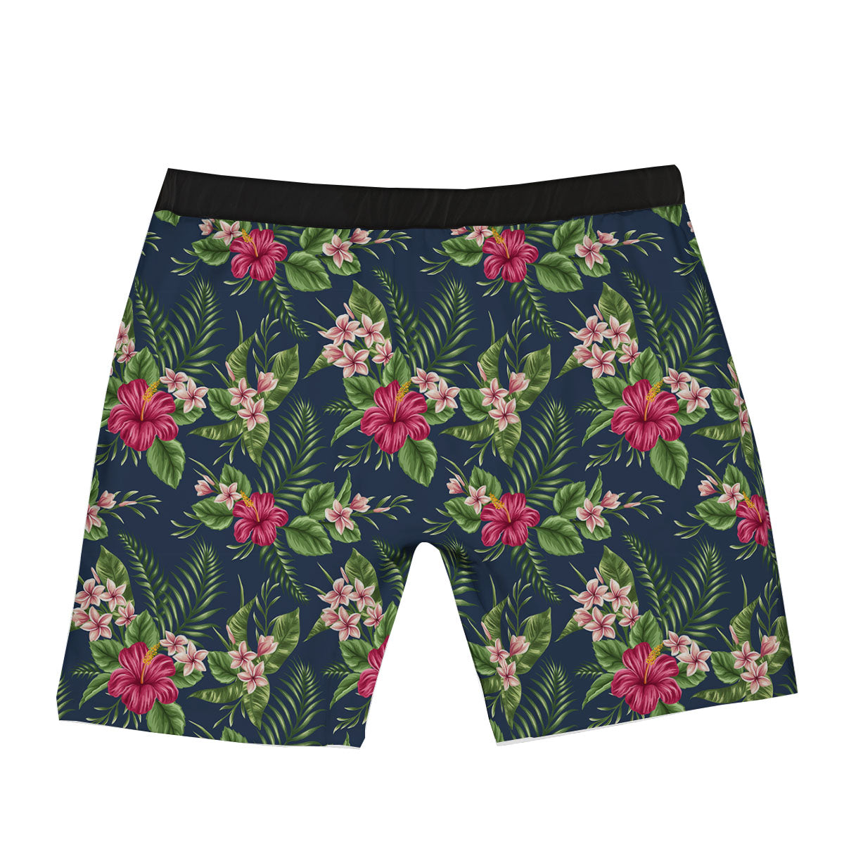 Flowers Hibiscus Plumeria Print Pattern Boxer Briefs-grizzshop