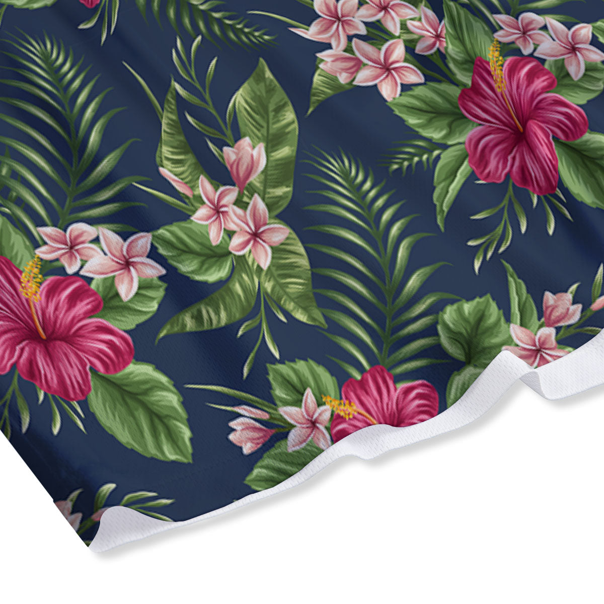 Flowers Hibiscus Plumeria Print Pattern Mesh Shorts