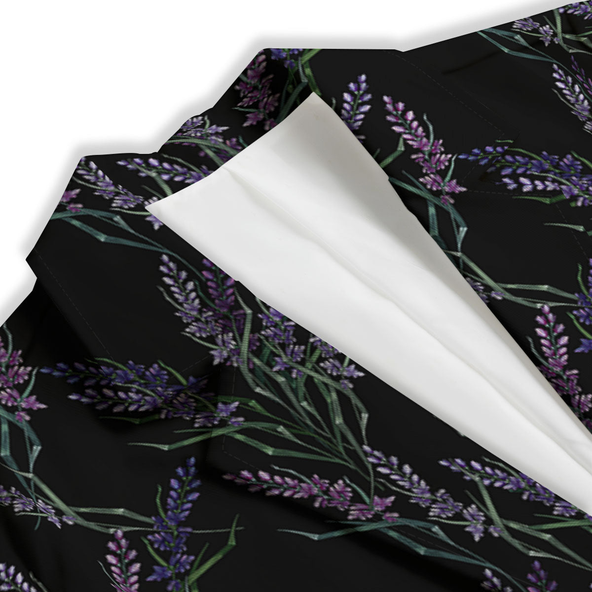 Flowers Lavender Print Pattern Women's Blazer-grizzshop