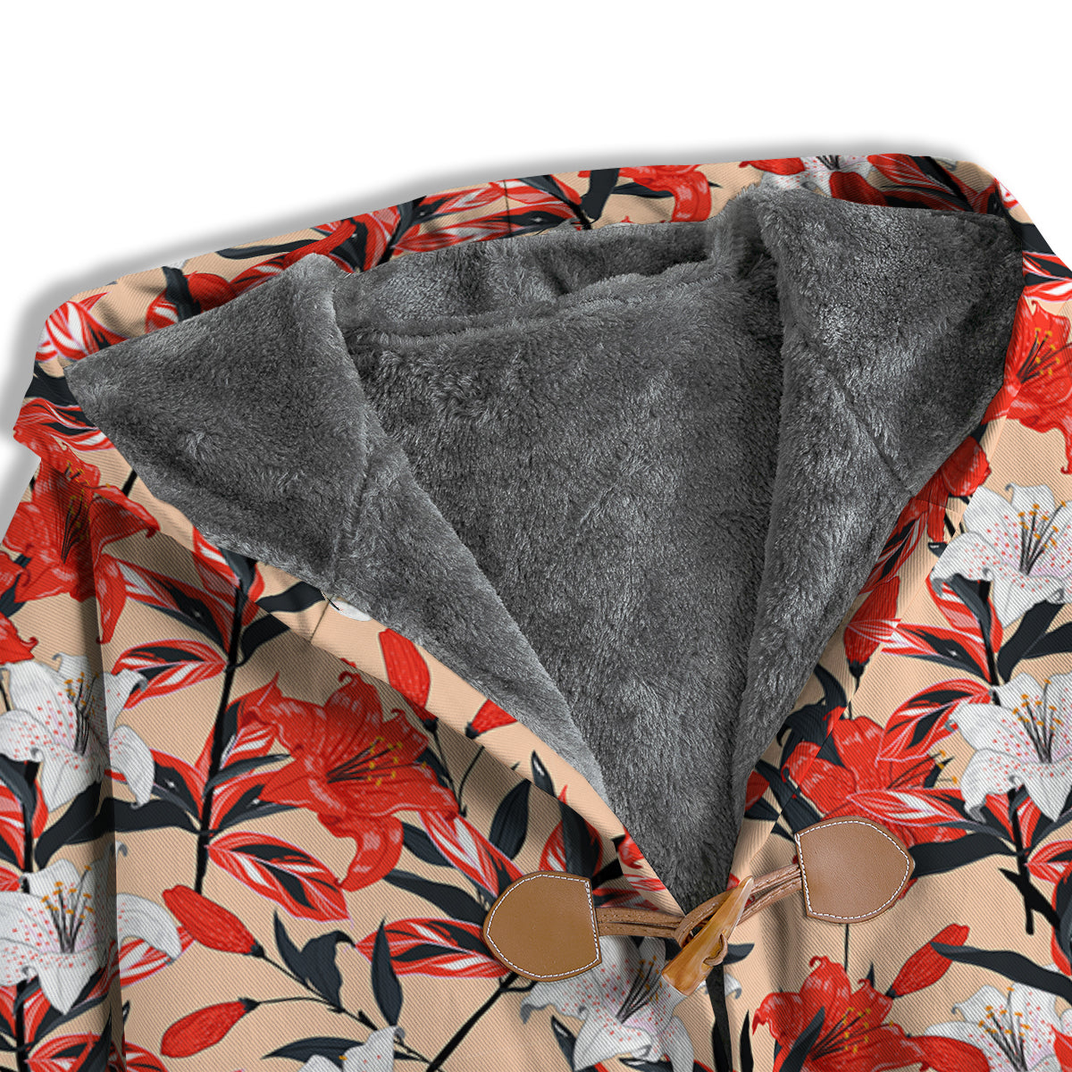 Flowers Lily Watercolor Print Pattern Men's Windbreaker Jacket-grizzshop