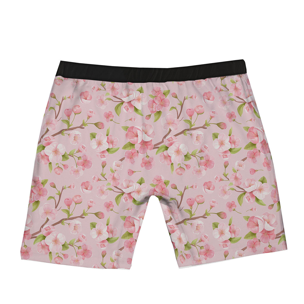 Flowers Pink Print Pattern Boxer Briefs-grizzshop