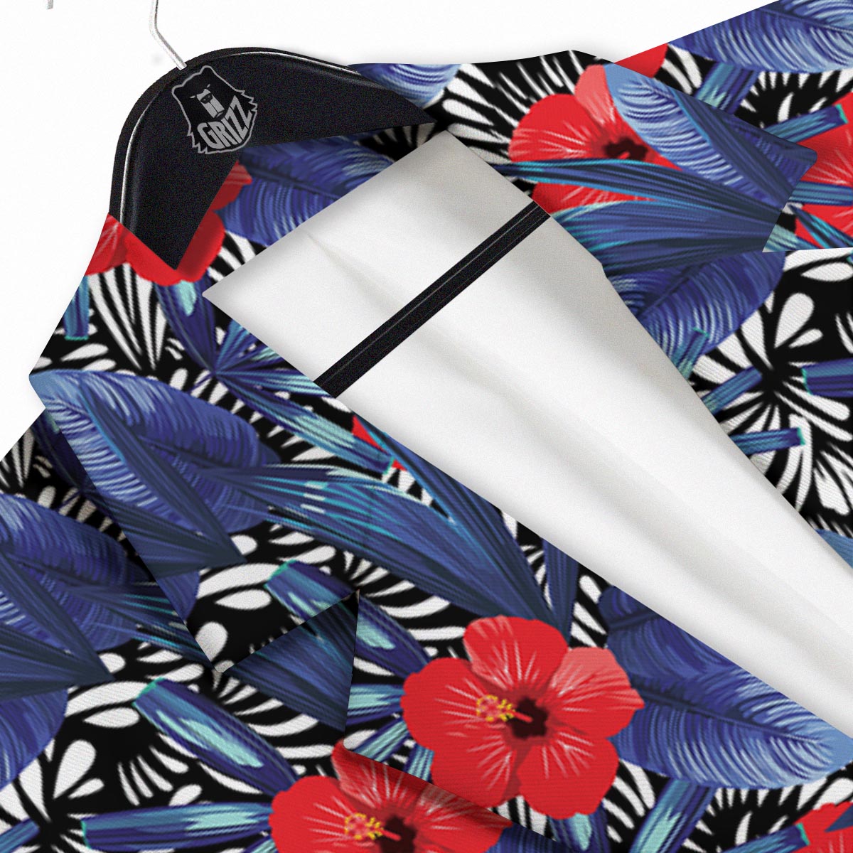 Flowers Red Hibiscus Print Pattern Men's Sport Coat-grizzshop