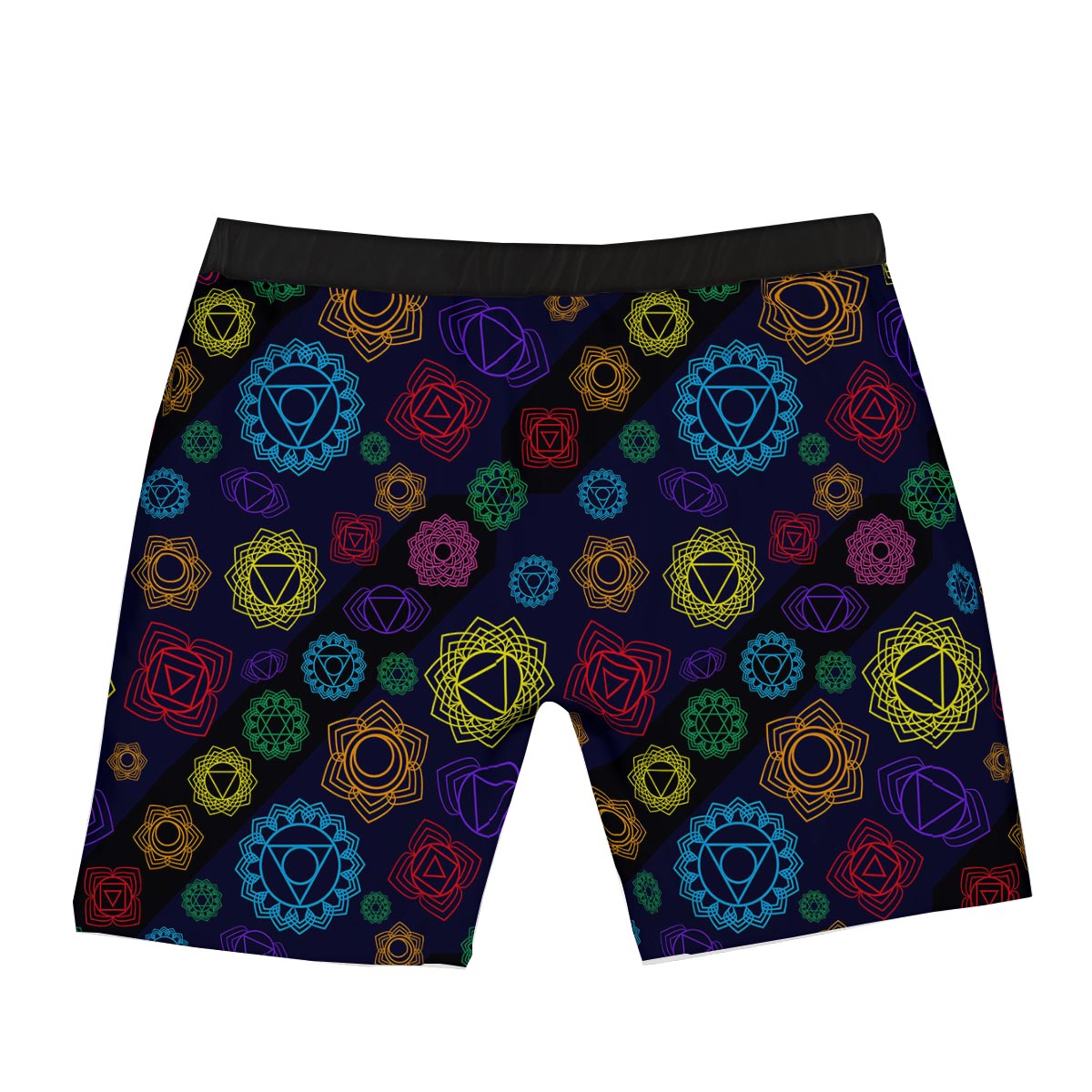Flowers Seven Chakras Print Pattern Boxer Briefs-grizzshop