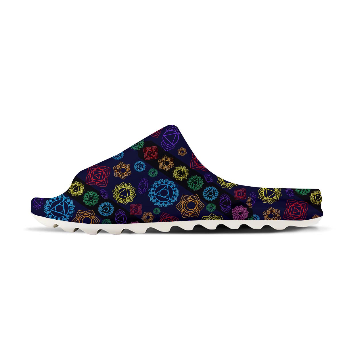 Flowers Seven Chakras Print Pattern Sandals-grizzshop