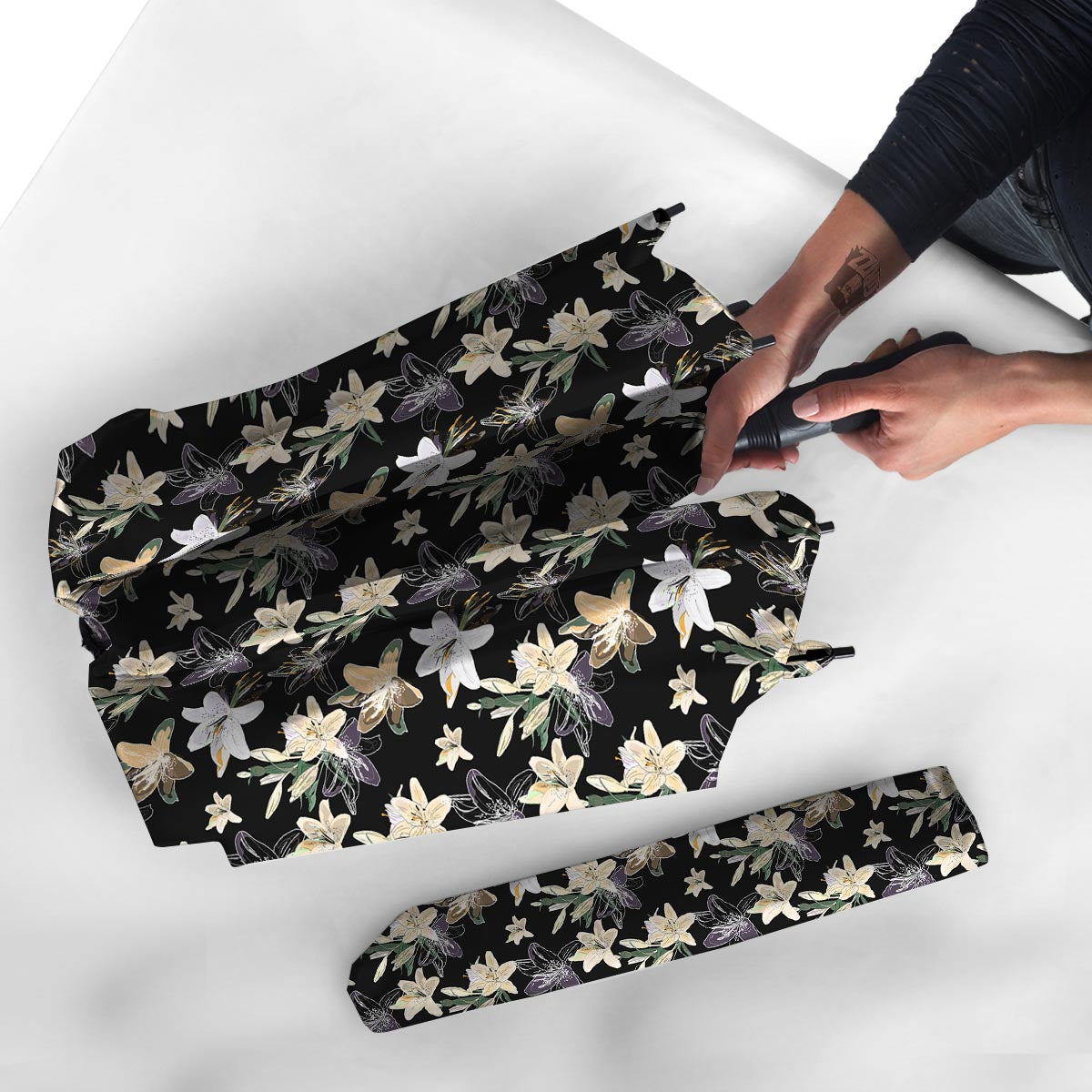 Flowers Spring Lily Print Pattern Umbrella-grizzshop