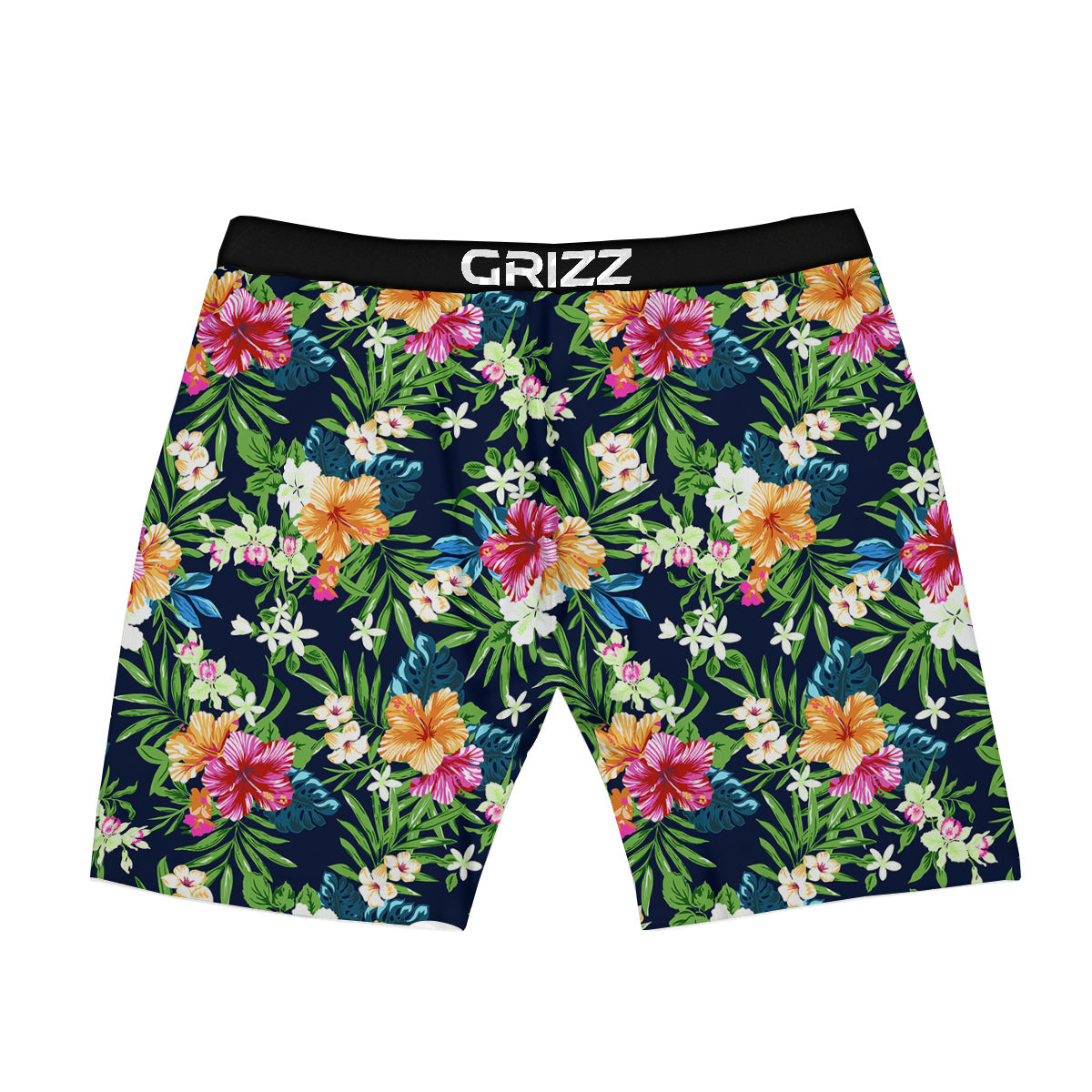 Flowers Tropical Print Pattern Boxer Briefs-grizzshop