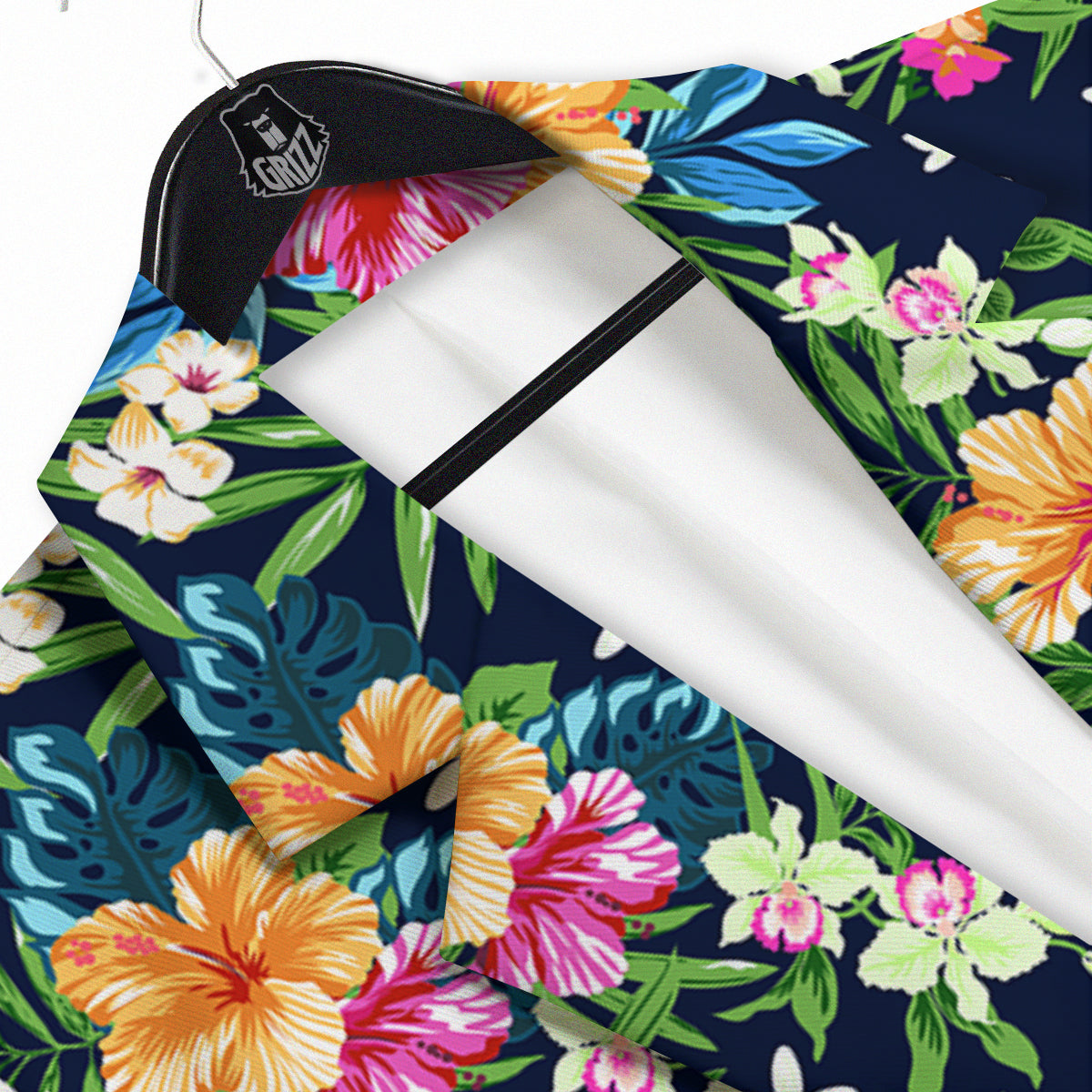 Flowers Tropical Print Pattern Men's Sport Coat-grizzshop