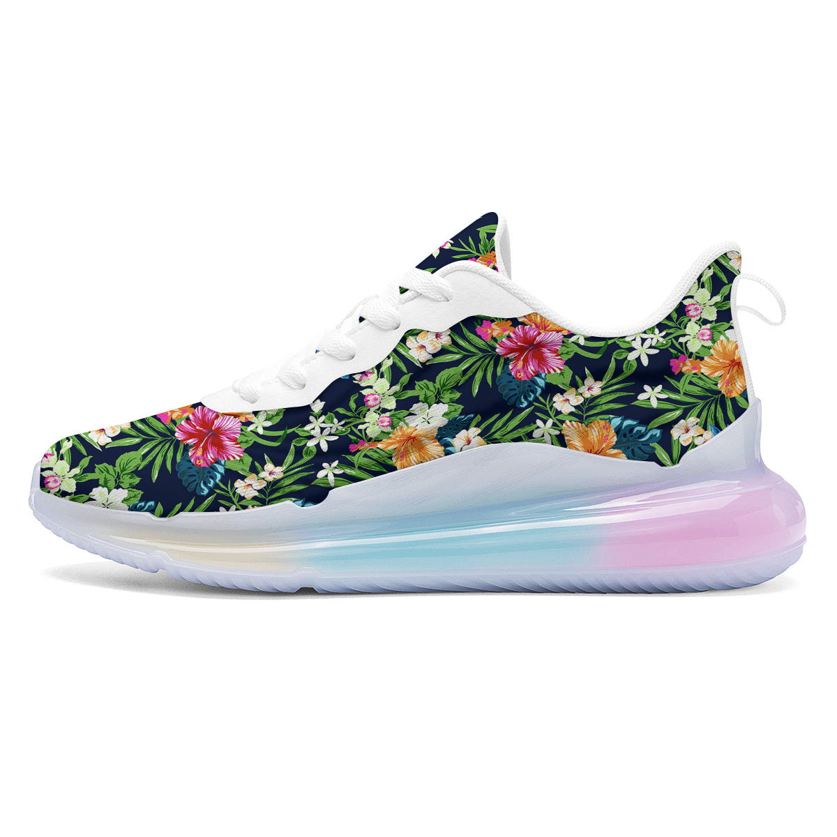 Flowers Tropical Print Pattern Running Sneakers-grizzshop