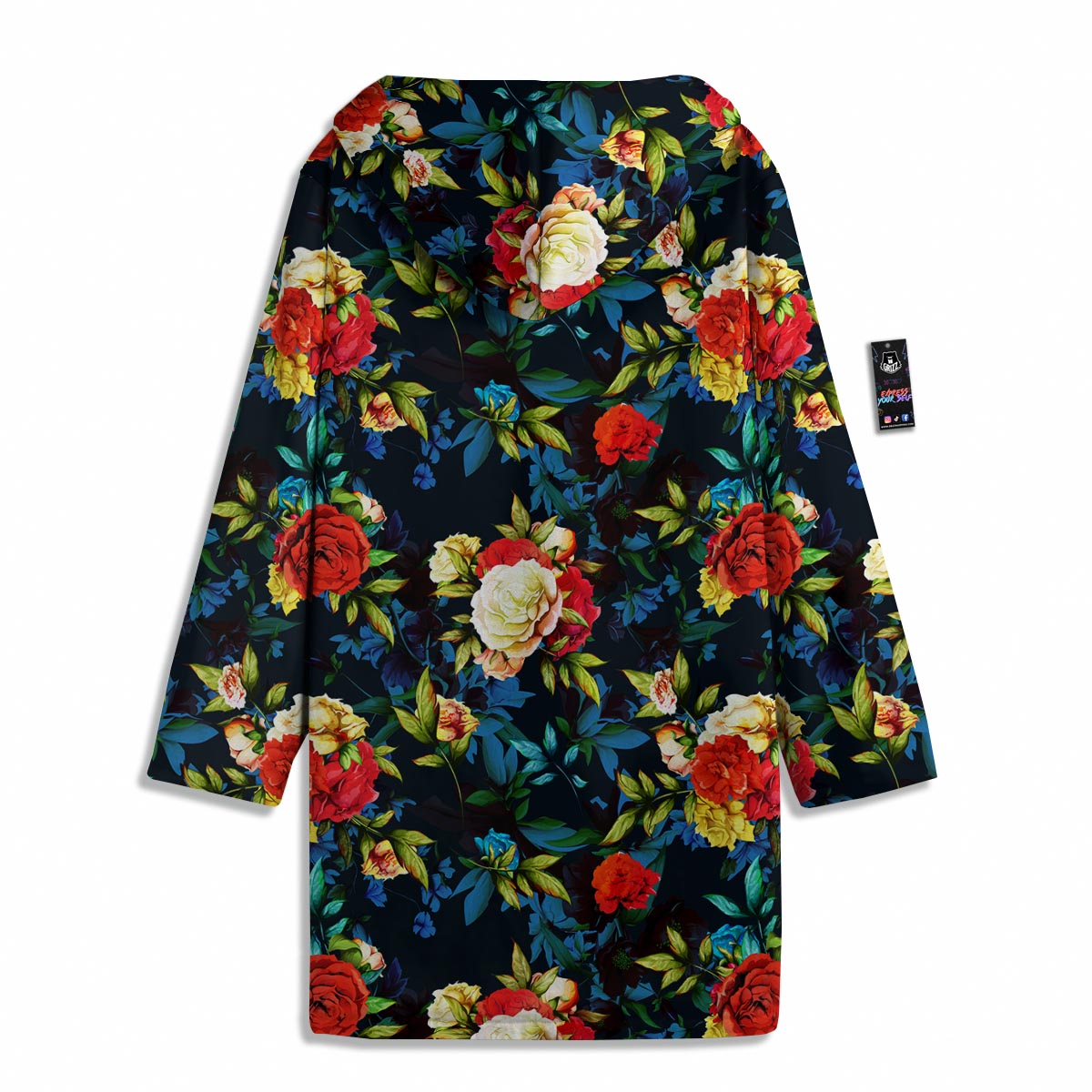 Flowers Yellow And Red Print Pattern Men's Windbreaker Jacket-grizzshop