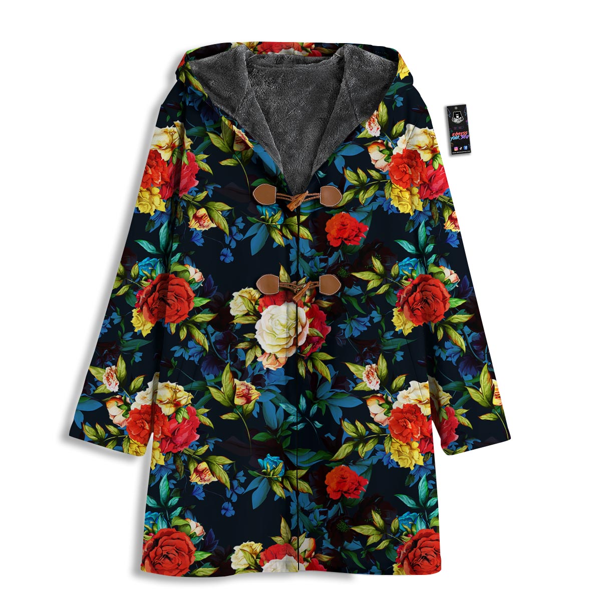 Flowers Yellow And Red Print Pattern Men's Windbreaker Jacket-grizzshop