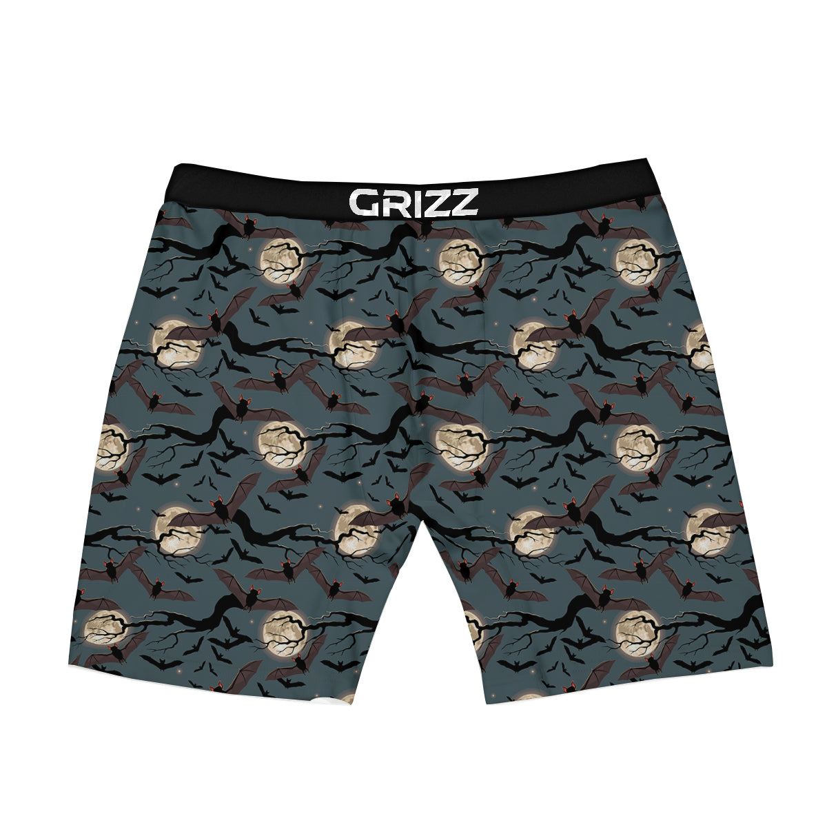 Flying Bat In The Moonlight Print Pattern Boxer Briefs-grizzshop